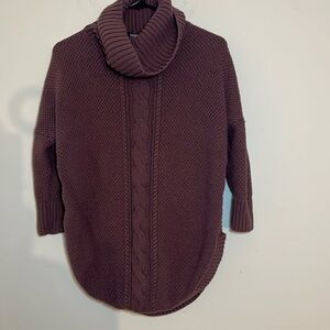 Purple express turtleneck sweater